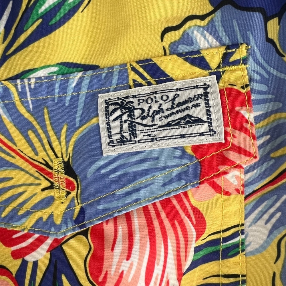 Polo Ralph Lauren Hibiscus Floral Swim Trunks Large - Picture 4 of 7